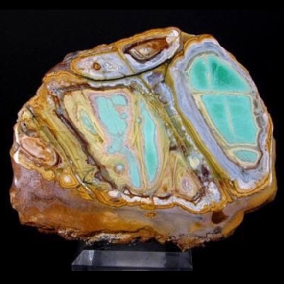 WATER EARTH Aqua Terra Jasper and Pyrite Mala - Picture 5 of 6